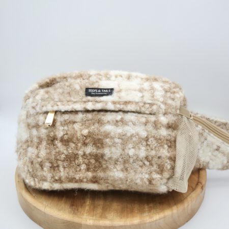 Dogmom Fanny Pack - Chai Latte Checks